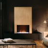 Faber e-MatriX Mood 800-500 I water vapour fireplace with realistic flame effect in a sleek black finish.