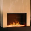 Faber e-MatriX Mood 800-500 I water vapour fireplace with realistic flame effect in a sleek black finish.
