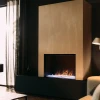 Faber e-MatriX Mood 800-500 I water vapour fireplace with realistic flame effect in a sleek black finish.