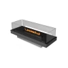 Built-in Profile 790 - FLA4/FLA4+ bioethanol fireplace in black with app control and remote operation.