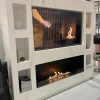 Foco One 1500 bioethanol fireplace with remote, automatic, and app control in a sleek black finish.