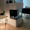 Foco Three 800 by FOCO Fires - A 3-sided built-in bioethanol fireplace with remote control, offering a modern and elegant flame 