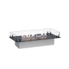 Foco Free 800 bioethanol fireplace by FOCO Fires in a sleek black finish, designed for built-in installation with remote control