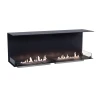 Foco Three 1500 by FOCO Fires – a premium 3-sided built-in bioethanol fireplace with remote, automatic, and manual control optio