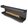 Forma 2300 Three-Sided Bioethanol Fireplace – Elegant built-in design with remote and app control.