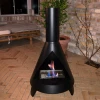 Salem Steel Bio Fire by ScandiFlames – a black bioethanol stove with a wood burner design, offering a cosy ambience and efficien