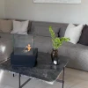 ScandiFlames Elegant Bioethanol Fireplace – A sleek black floor-standing bioethanol fireplace with manual control, perfect for i