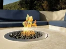 Galio Fire Pit Insert Automatic – Sleek stainless steel outdoor gas burner with automatic control for effortless warmth.