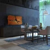 GlammFire Apollo IV Corten Steel bioethanol fireplace, a stylish and modern wall-mounted heating solution with a rust-finish des