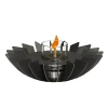Cosmo Table Fireplace - Black by GlammFire, a sleek tabletop bioethanol fireplace with a 3-hour burn time and manual control.