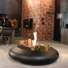 Mime - Black firepit by GlammFire, a luxurious outdoor fire feature with a sleek black finish.
