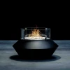 Operetta - Black by GlammFire, a sleek and stylish outdoor fire pit designed for modern outdoor spaces.