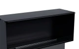 Heat Deflector for Foco Bioethanol Fireplaces – black, 180 cm, enhances heat efficiency and safety.