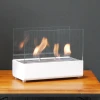 ScandiFlames White Tabletop Bioethanol Fireplace – compact, stylish, and clean-burning with a sleek white finish.