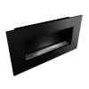 Icon Fires Nero 1150 Wall Fire in black, a sleek and modern wall-mounted bioethanol fireplace with 8-hour burn time and 5.4 kW h