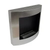 ScandiFlames Stainless Steel Wall Mounted Biofireplace – a sleek, modern wall-mounted bioethanol fireplace with a clean-burning 