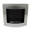 ScandiFlames Stainless Steel Wall Mounted Biofireplace – a sleek, modern wall-mounted bioethanol fireplace with a clean-burning 
