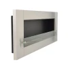 ScandiFlames XL Stainless Steel Wall Bioethanol Fireplace with sleek stainless steel finish, offering a modern, wall-mounted hea