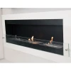 ScandiFlames Wall Mounted Bioethanol Fireplace in Black, a sleek and modern manual bioethanol fireplace with a 4.5-litre capacit