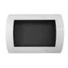 Ocean White Bio Wall Fireplace by ScandiFlames – A stylish, wall-mounted bioethanol fireplace with a sleek white finish and 3-ho