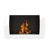 Ocean White Bio Wall Fireplace by ScandiFlames – A stylish, wall-mounted bioethanol fireplace with a sleek white finish and 3-ho