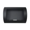 Ocean Black Bio Wall Fireplace by ScandiFlames – wall-mounted bioethanol fireplace with a sleek black finish, 3-hour burn time, 