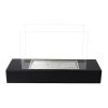 ScandiFlames Steel and Black Freestanding Bio Fireplace – a stylish and modern bioethanol fireplace with a sleek black finish, o
