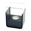 ScandiFlames Small Black Bio Fire – Compact tabletop bioethanol fireplace with steel construction and manual control.