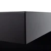 ScandiFlames Corner Fireplace 115 cm - Left, built-in bioethanol fireplace in black with a sleek design.