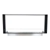 Foco Two 1200 Slim by FOCO Fires – A sleek, built-in see-through bioethanol fireplace with a 120 cm length, black finish, and 6-