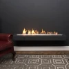 Icon Fires Slimline Burner - 110 cm, a stylish stainless steel bioethanol burner with manual control, 9-hour burn time, and 7.7 
