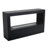 Lansing XL Black Freestanding Bio Fireplace by ScandiFlames, a sleek and modern bioethanol fireplace with a black finish.