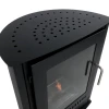 Carson Small Bioethanol Stove Fireplace by ScandiFlames in black, featuring a modern Scandinavian design with manual control.