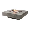 Micro Fire-table with bio-burner by ScandiFlames in Beton finish, a stylish floor-standing bioethanol fireplace.