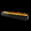 Mistero 2000 Water Vapour Fireplace by Magic Fire by Safretti – a sleek, two-sided Opti-myst built-in fireplace with a realistic