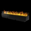 Mistero 1500 Water Vapour Fireplace by Magic Fire from Safretti with a sleek black finish and realistic flame effect.