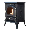 Molde Cast Iron Bioethanol Stove by ScandiFlames in black, featuring a sleek and durable cast iron design for clean-burning warm