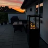 Murcia Stylish Patio Heater by Muztag – A sleek and modern outdoor gas heater with 7.3 kW heat output and manual control.