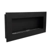 Murus 1200 - Black by ScandiFlames, a stylish wall-mounted bioethanol fireplace with a sleek black finish and manual operation.