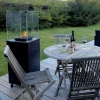 Muztag Malaga Patio Heater in sleek black finish, providing efficient outdoor heating.