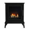 Nashville Black Freestanding Bioethanol Stove by ScandiFlames - sleek, eco-friendly heating solution with manual control.