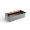 Neo 500 Automatic Bioethanol Burner in black, featuring a remote control for effortless operation and a sleek design.