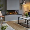 New Forest 1200 Electric Fireplace Insert by British Fires, featuring a multi-sided design and remote control operation.