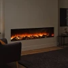 New Forest 1900 Electric Fireplace Insert by British Fires – a sleek, multi-sided built-in fireplace with remote control and rea