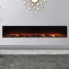 New Forest 2400 Electric Fireplace Insert by British Fires in a sleek black finish, featuring a built-in multi-sided design for 
