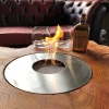 ScandiFlames 5L Round Outdoor Bioethanol Burner with a 30 cm diameter and stainless steel finish, designed for clean and efficie