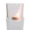 ScandiFlames Freestanding Bioethanol Fireplace in White - a stylish, modern heating solution with manual control and up to 3 hou