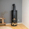 ScandiFlames Fake Flue for Bioethanol Stove - Small, 46 cm, black finish, decorative chimney effect.