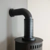 ScandiFlames Fake Flue for Bioethanol Stove - Small, 46 cm, black finish, decorative chimney effect.