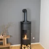ScandiFlames Fake Flue for Bioethanol Stove - Small, 46 cm, black finish, decorative chimney effect.